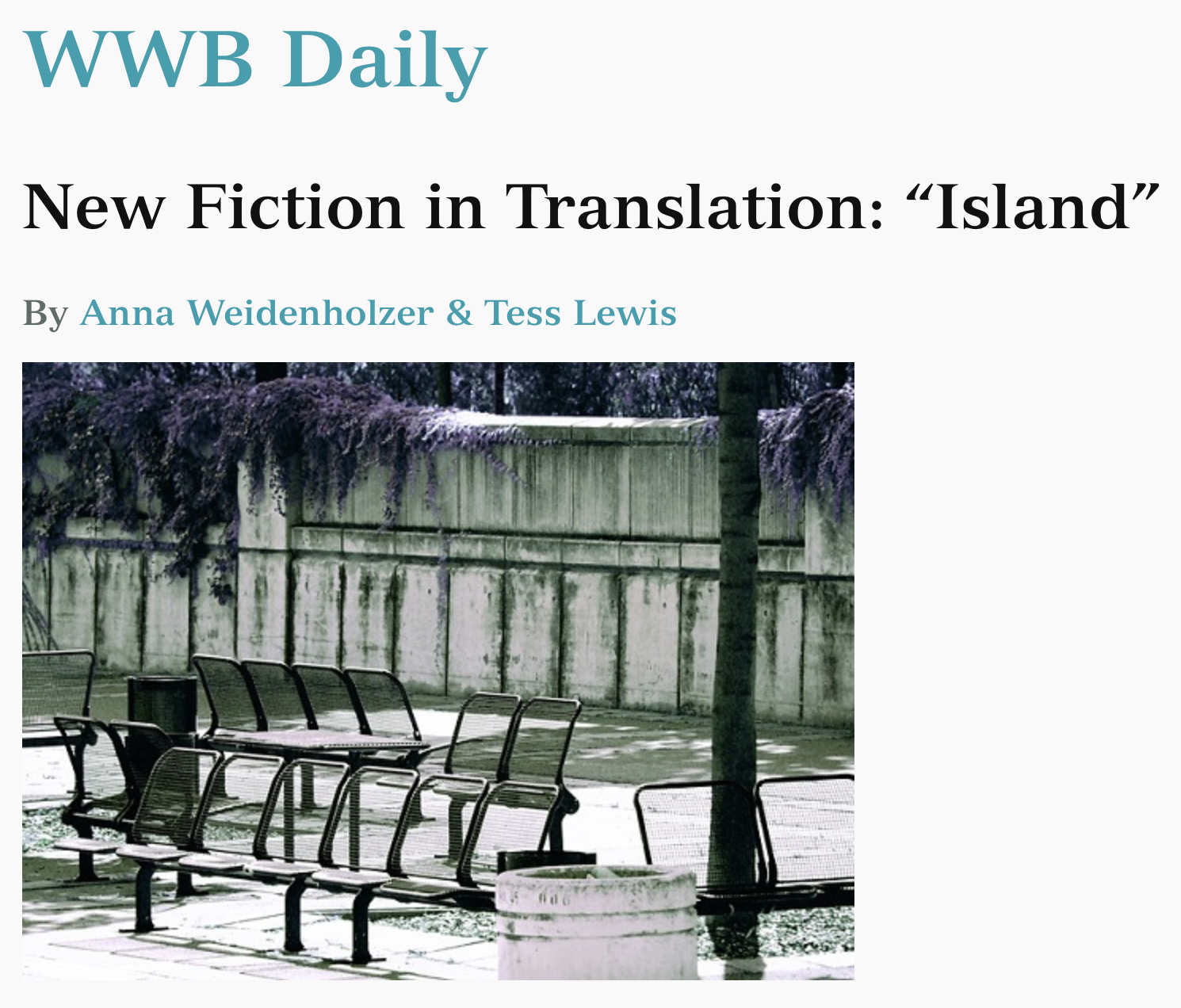 Islands, Words without Borders